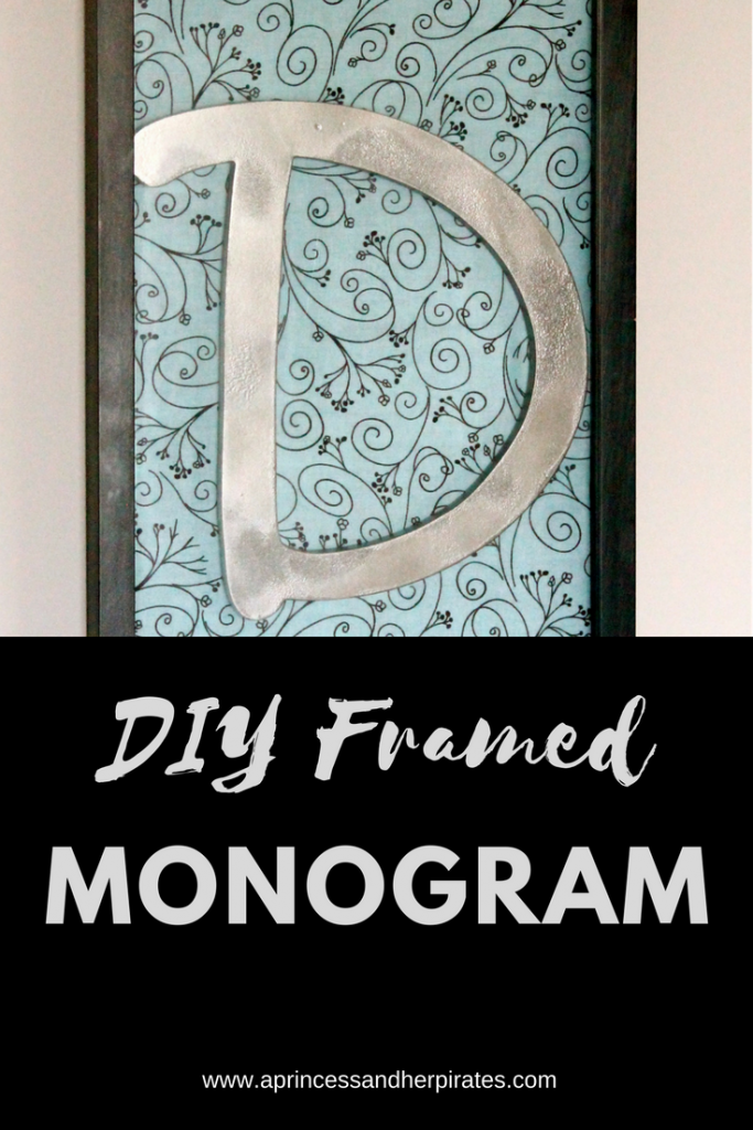 DIY Framed Monogram