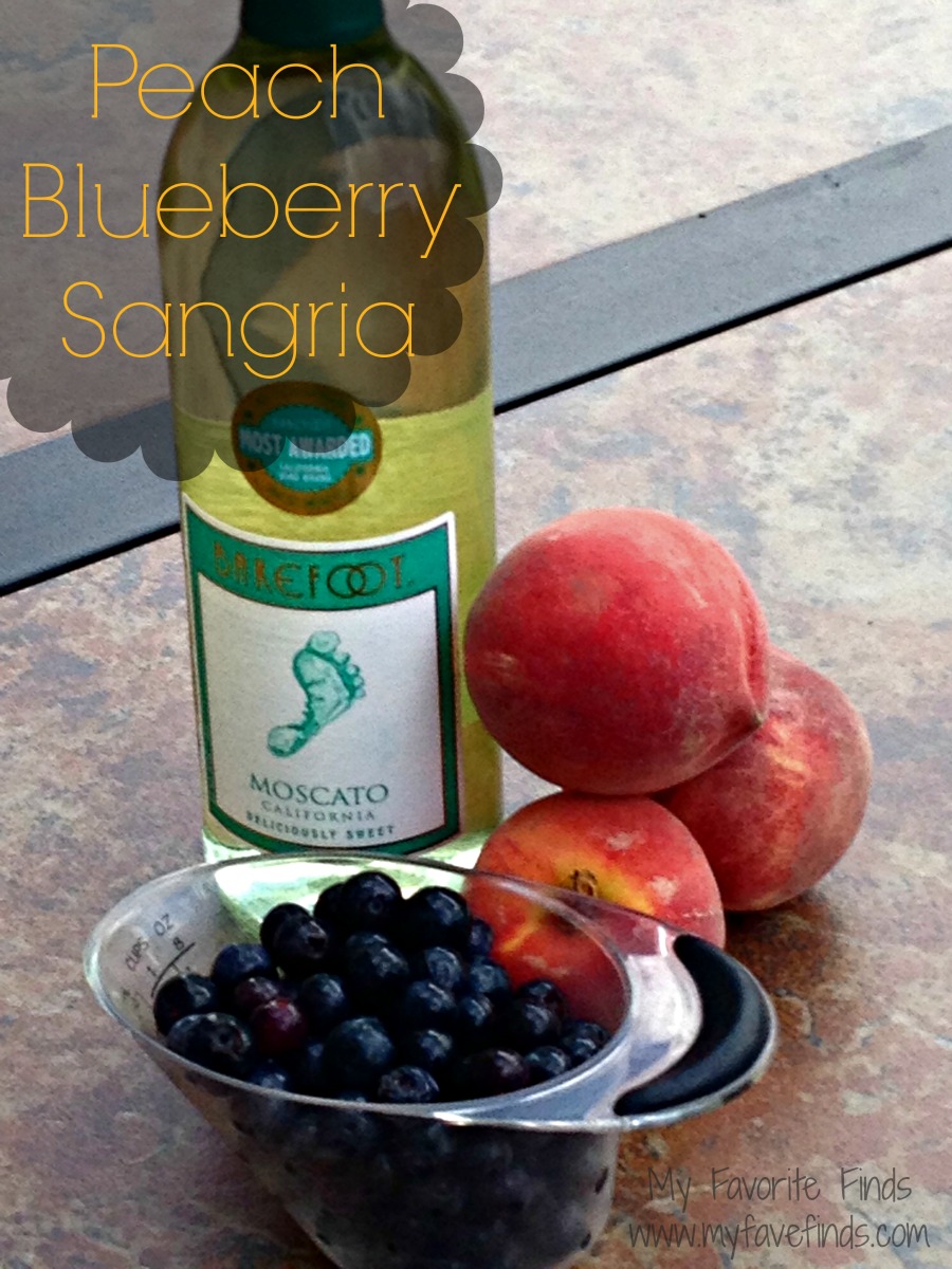 Peach Blueberry Sangria