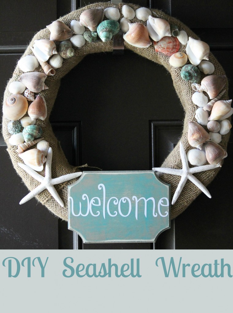 DIY Seashell Wreath #summerwreath #diywreath