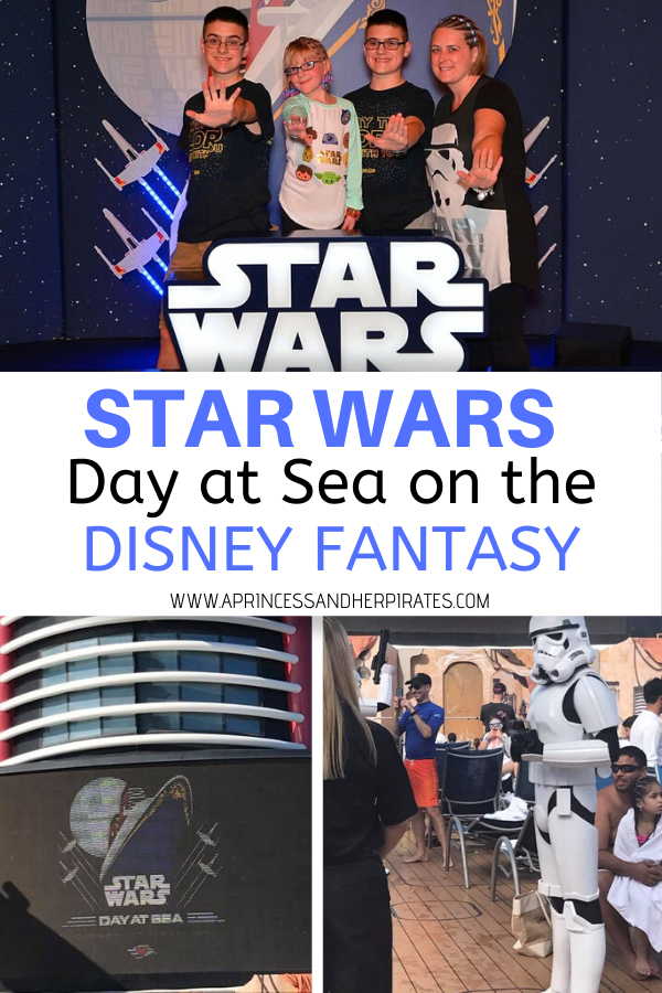 Star Wars Day at Sea on the Disney Fantasy takes place on select sailings Jan-March. Great tips and tricks to make this an out of this world experience! #starwars #starwarsdayatsea #disneycruiseline #disneyfantasy #disneytraveltips