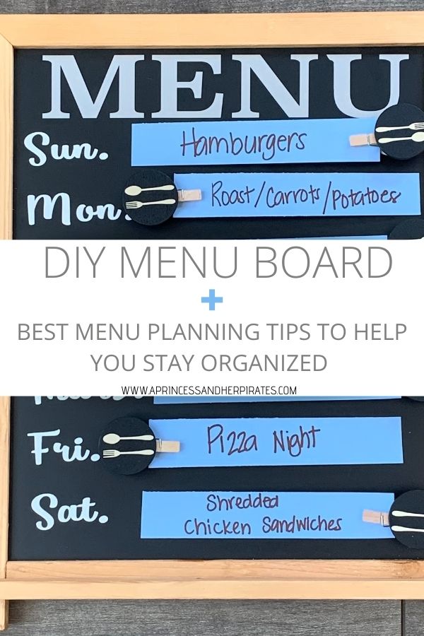 Menu Planning Basics + A DIY Menu Board