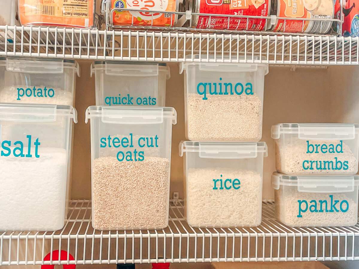 DIY Pantry Labels + Kitchen Organization Tips & Tricks