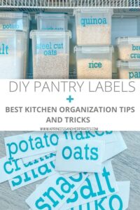 DIY Pantry Labels to organize your home #diypantrylabels #kitchenorganization #homeorganization