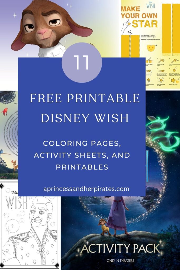 Free Disney WISH Printables #freeprintables #activitysheets #disneywish #disneyprintables
